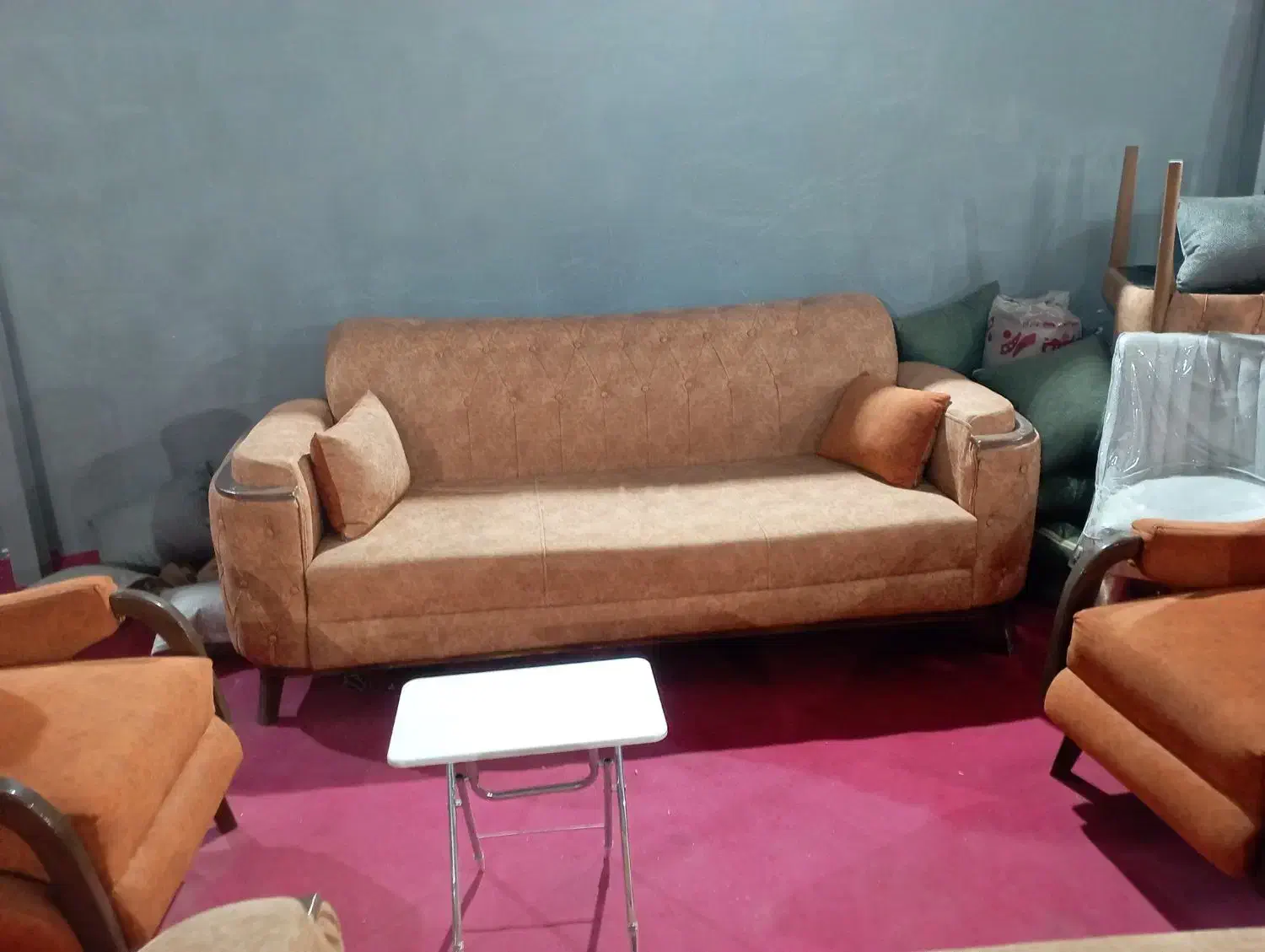 مبل۸نفره چستر سالم پارچه ترک|مبلمان خانگی و میز عسلی|شیراز, دکتر حسابی|دیوار