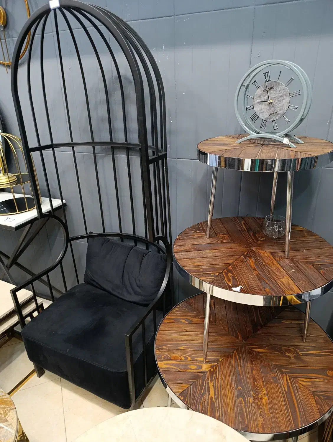 جلومبلی مدل چوب ترکیب فلز باچوب کنسول نهارخوری|مبلمان خانگی و میز عسلی|مشهد, ولیعصر (شهرک غرب)|دیوار