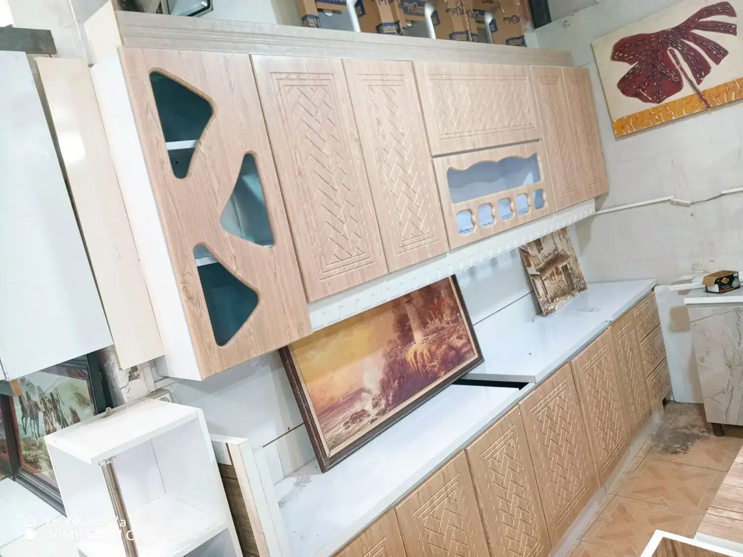 کابینت آماده فلزی درب چوبی ارتفاع 80 و 60|مصالح و تجهیزات ساختمان|خرمشهر, |دیوار