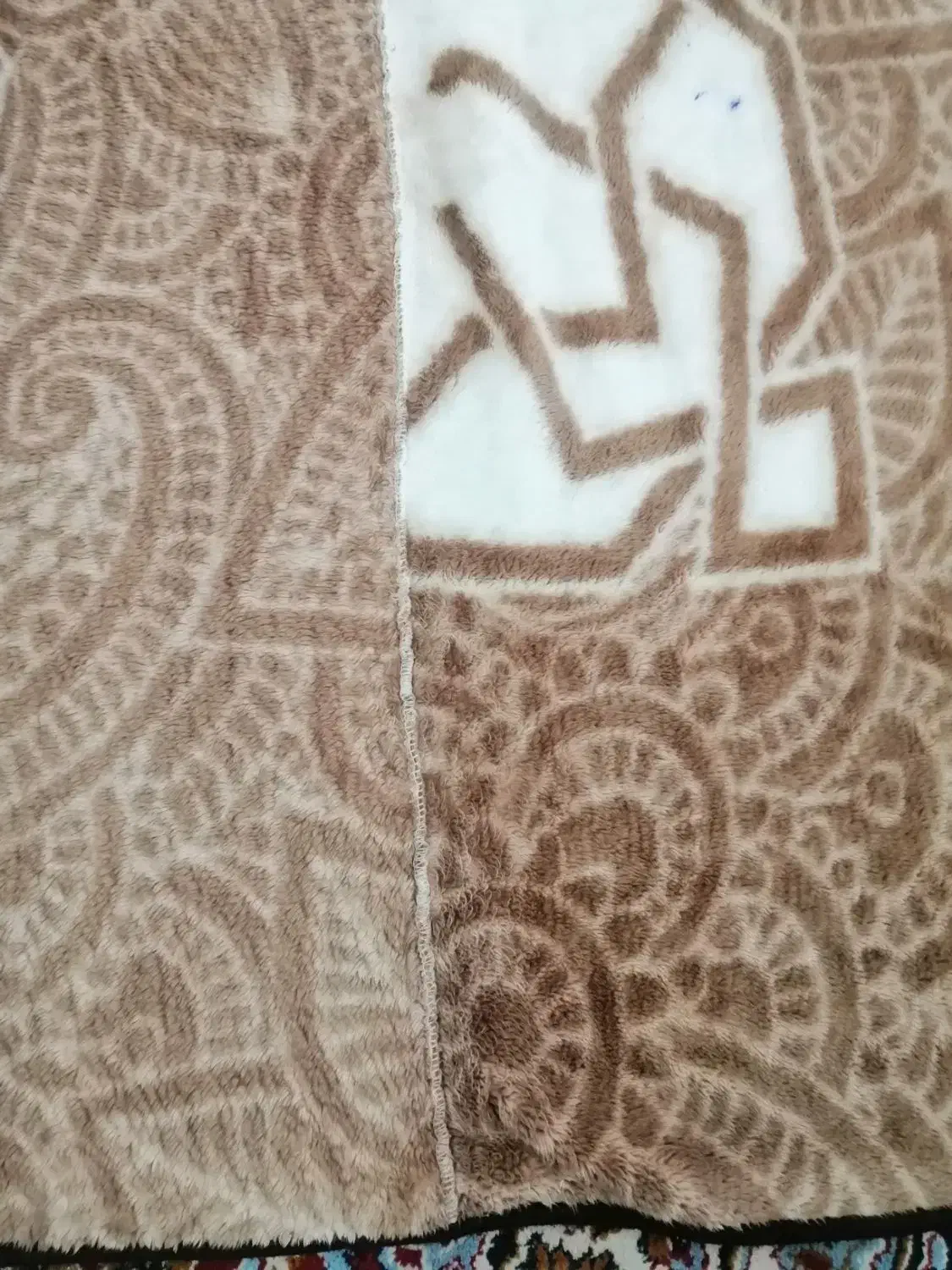 پتو گل برجسته 2تکه ساده وطرح دار ونوزادی|رختخواب، بالش، پتو|سمنان, |دیوار