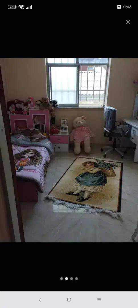 تخت یک نفره باپاتختی وکمد|تخت و سرویس خواب|رشت, کوی فکوری|دیوار