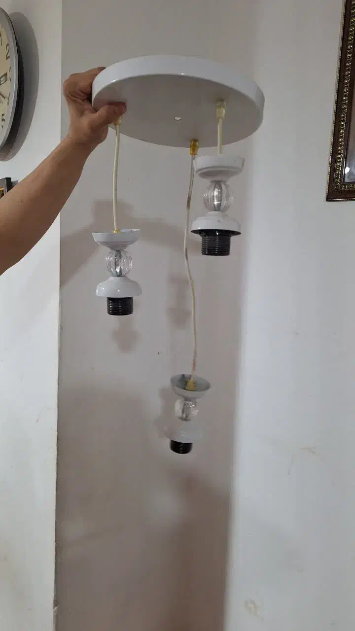 لوستر|لوستر و چراغ آویز|میانه, |دیوار