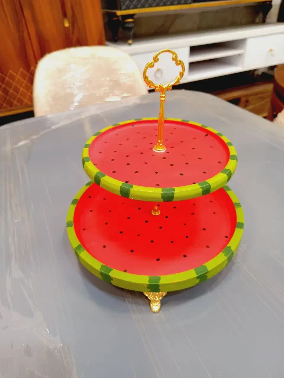 گیفت دکوری و ظروف یلدایی سنگ مصنوعی خاص و شیک|صنایع دستی و سایر لوازم تزئینی|یزد, |دیوار