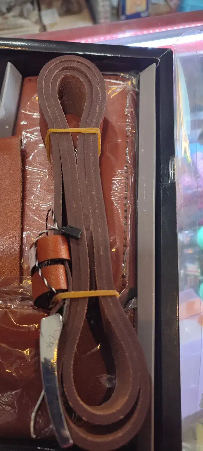 ست کامل کیف کمربند مردانه چرم طبیعی گاوی|کیف، کفش، کمربند|شیراز, لاله|دیوار