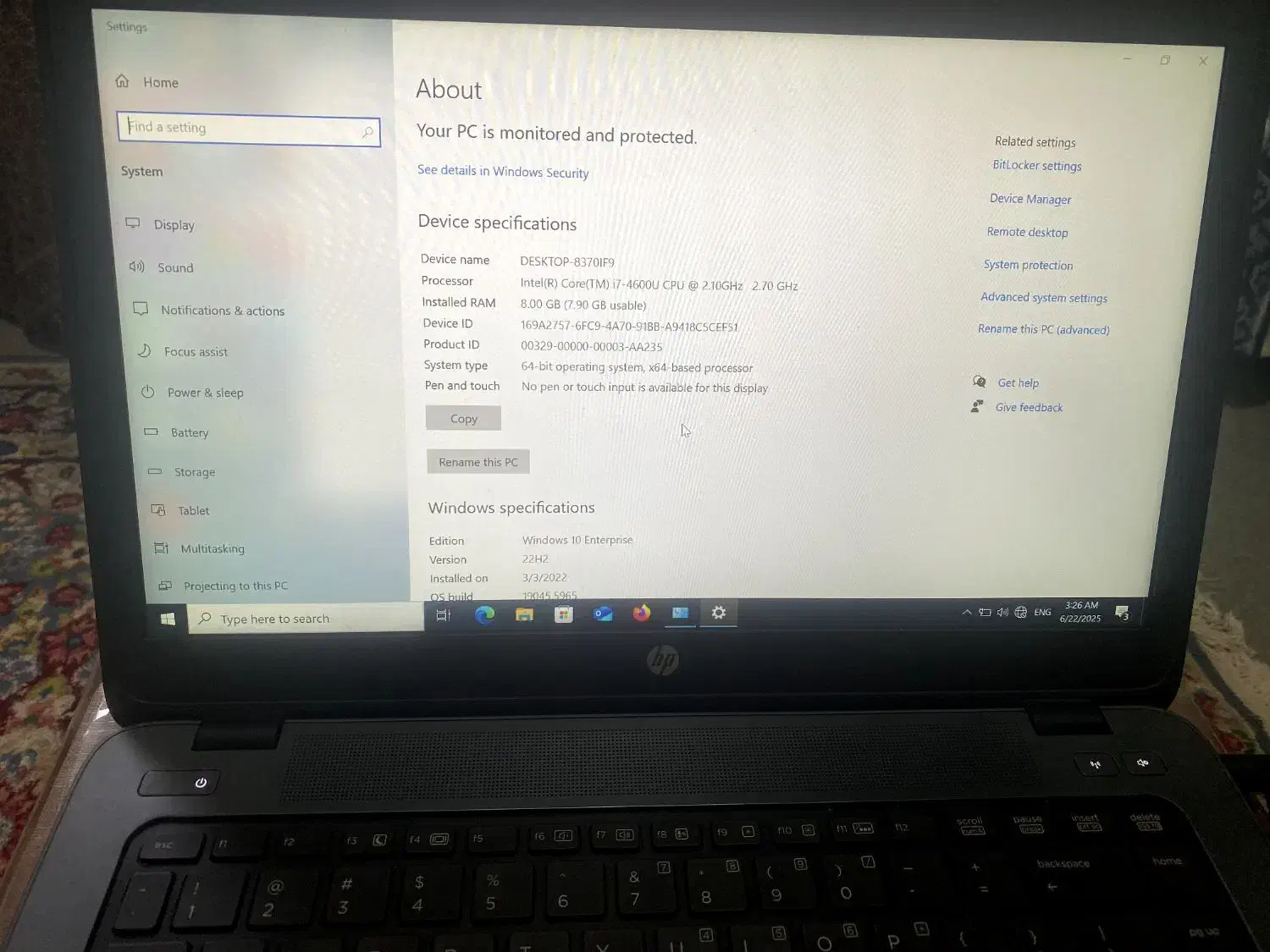 لپتاپ hp zbook 14|رایانه همراه|کرمان, |دیوار