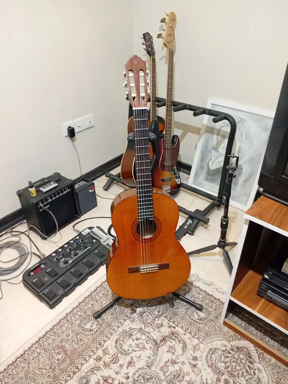 گیتار کلاسیک یاماها C40|گیتار، بیس، امپلیفایر|فردیس, فردیس|دیوار