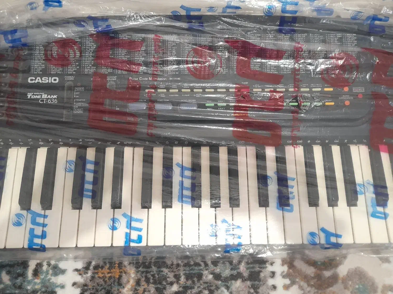 ارگ کاسیو مدل ct-636|پیانو، کیبورد، آکاردئون|نور, |دیوار