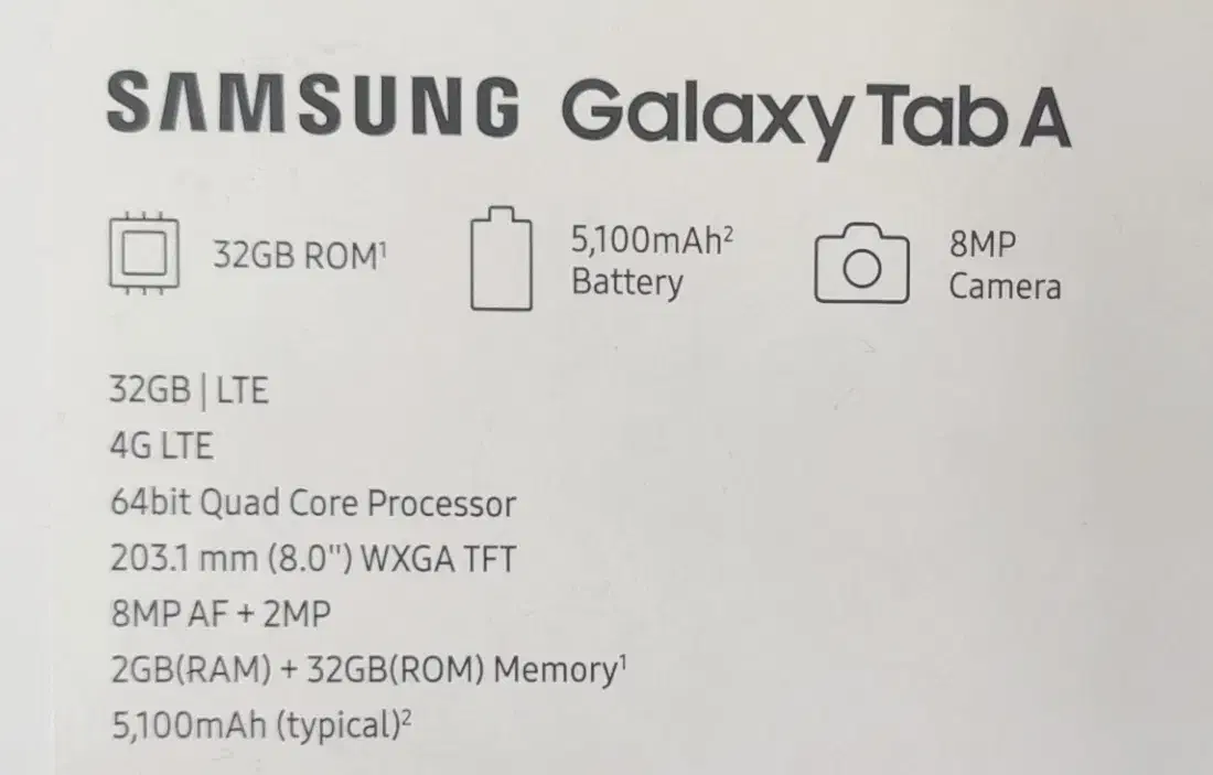 تبلت سامسونگ GalaxyTab8|تبلت|اصفهان, ملک‌شهر|دیوار