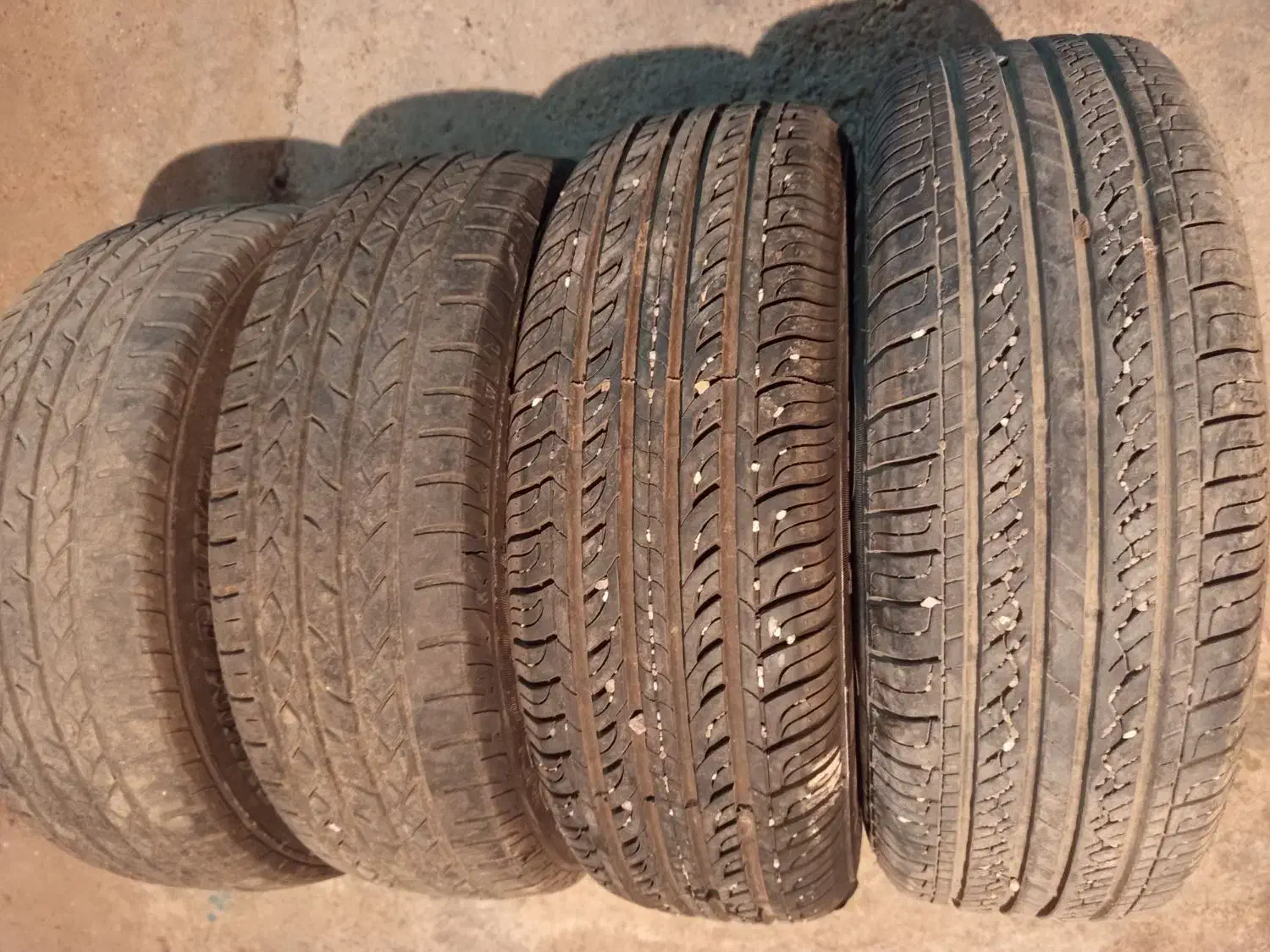 چهار حلقه لاستیک پژو|قطعات یدکی و لوازم جانبی|مسجد سلیمان, |دیوار