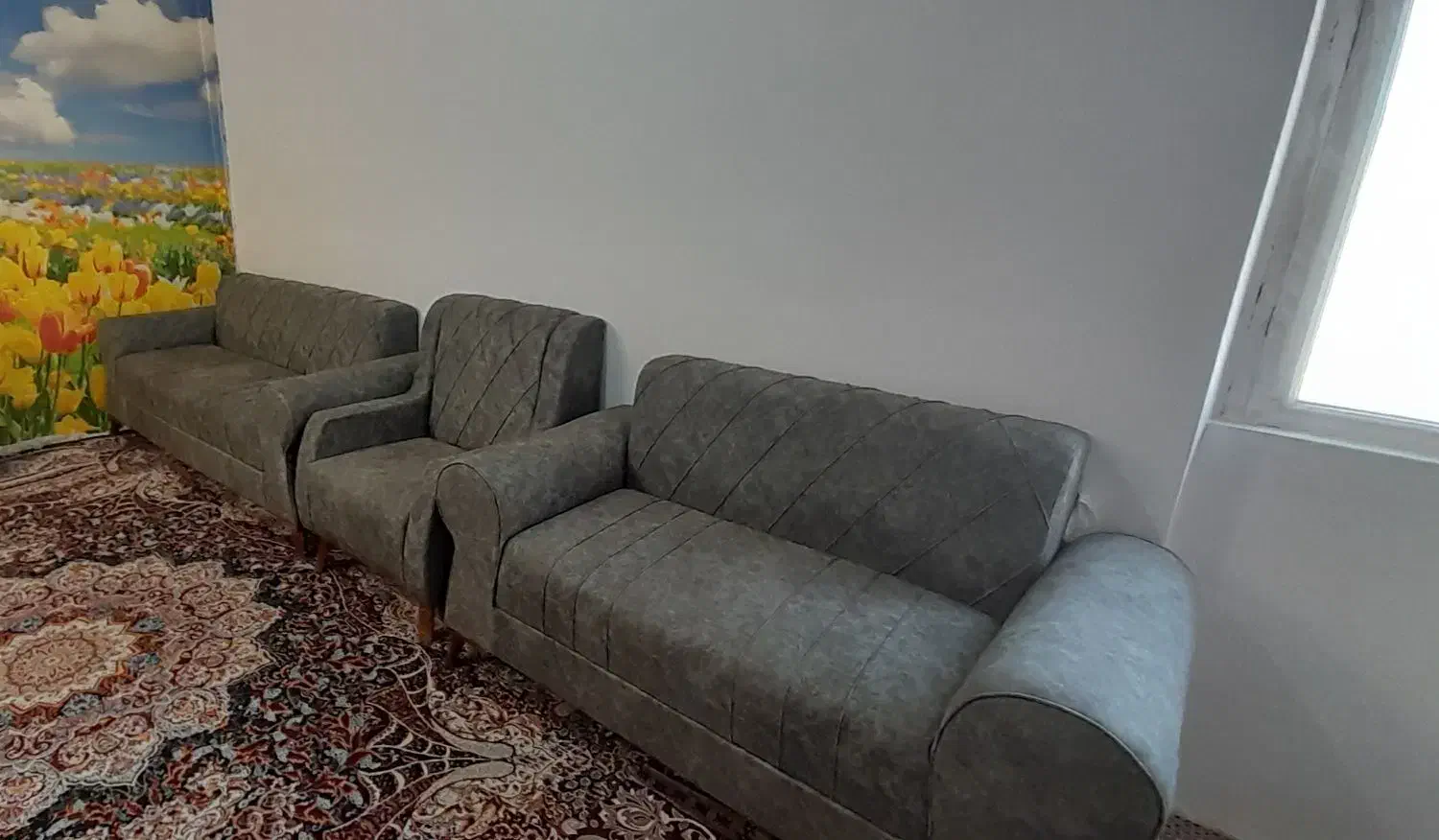 مبل هفت نفره|مبلمان خانگی و میز عسلی|گلبهار, شهر جدید گلبهار|دیوار