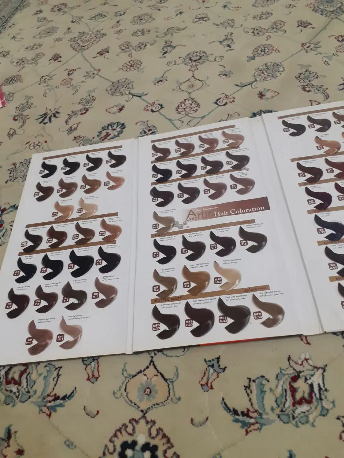 کاتالوگ رنگ مو|آرایشی، بهداشتی، درمانی|تربتحیدریه, باغ ملی|دیوار