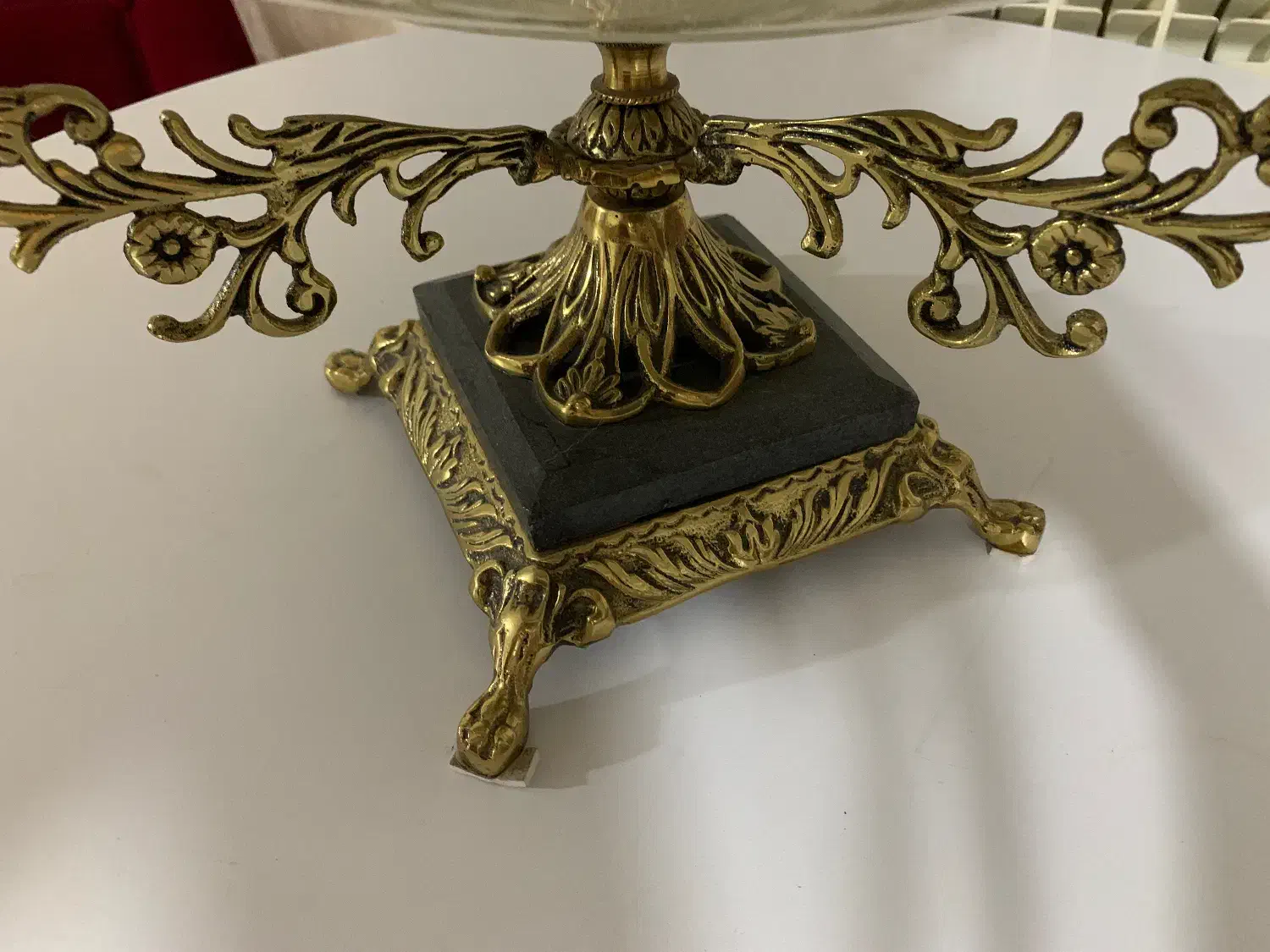 دکوری برنج پایه سنگ|کلکسیون اشیاء عتیقه|رشت, سعدی (تختی)|دیوار