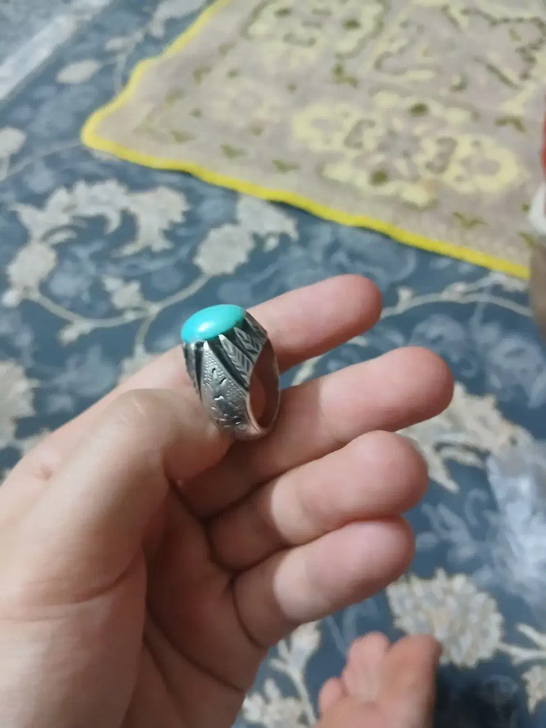 انگشتر فیروزه قدیمی ۵ ملیون|بدلیجات|اسلامشهر, مسکن مهر اسلاشهر (شهرک امام خمینی)|دیوار