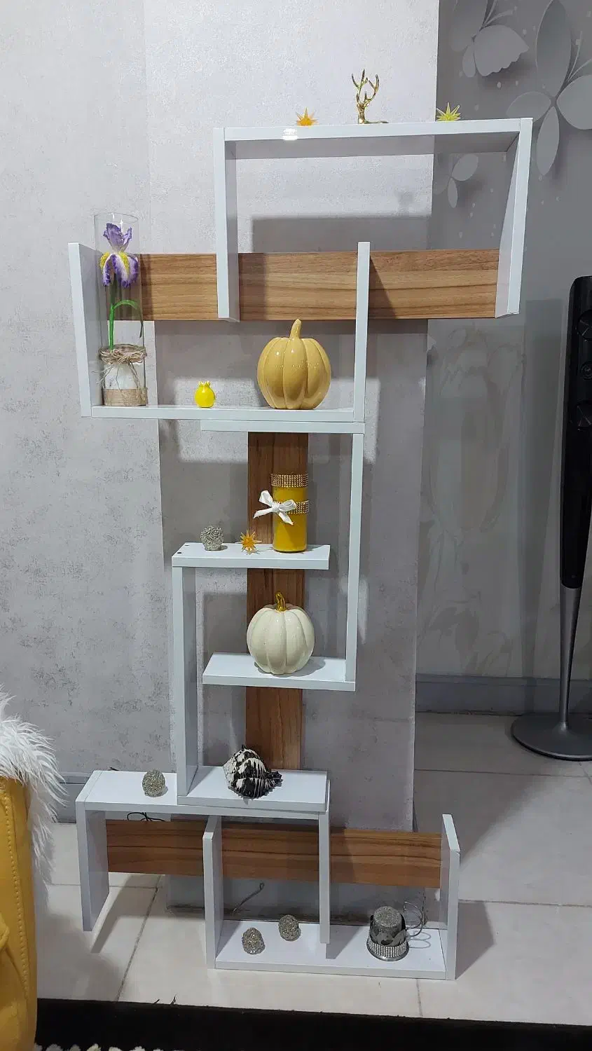 دکور MDF|کتابخانه، شلف، قفسه‌های دیواری|جم, |دیوار