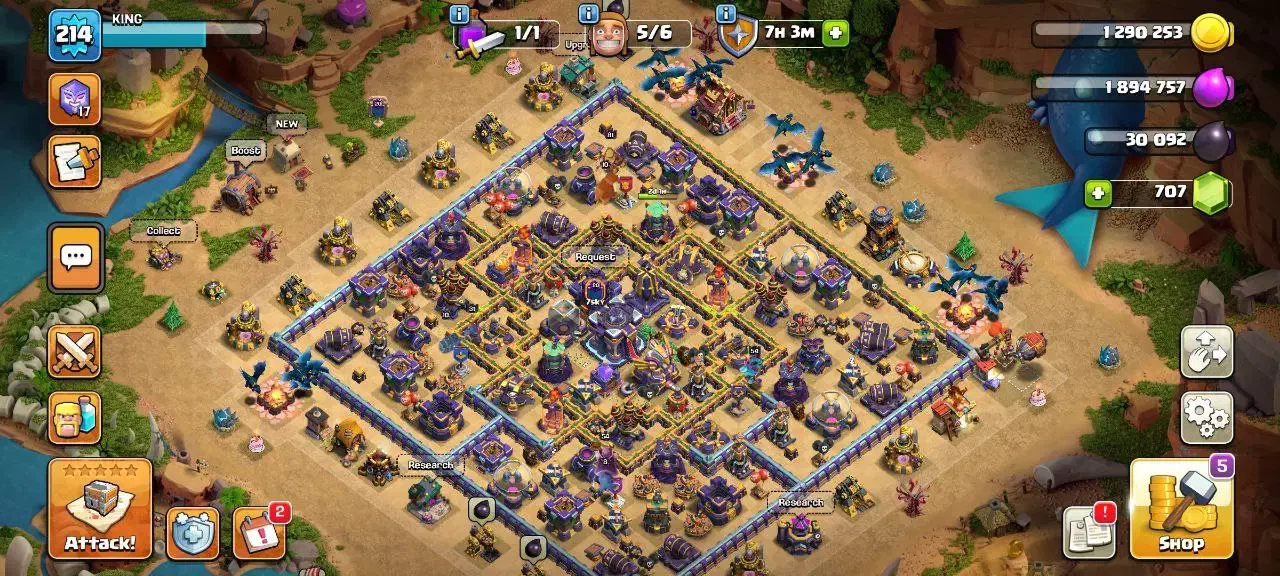 اکانت کلش آف کلنز|کنسول، بازی ویدئویی و آنلاین|قم, آذر (نکویی)|دیوار