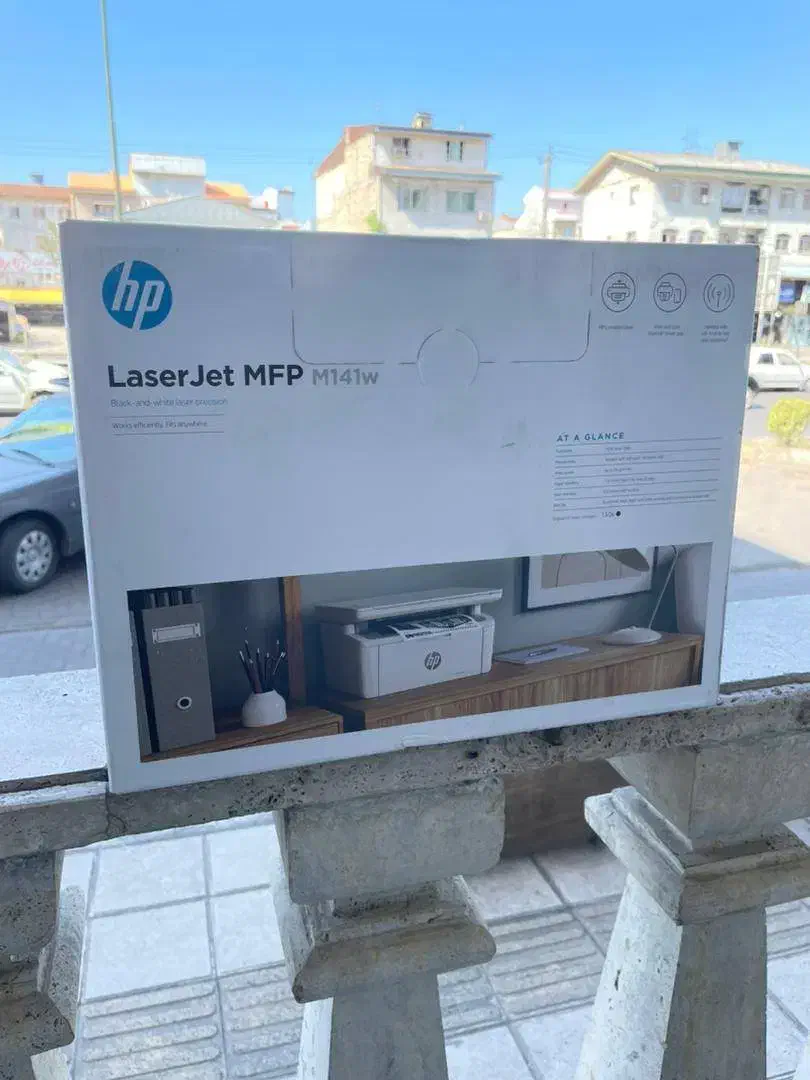 پرینتر چند کاره لیزری اچ‌پی مدل 141|پرینتر، اسکنر، کپی، فکس|رشت, نامجو|دیوار