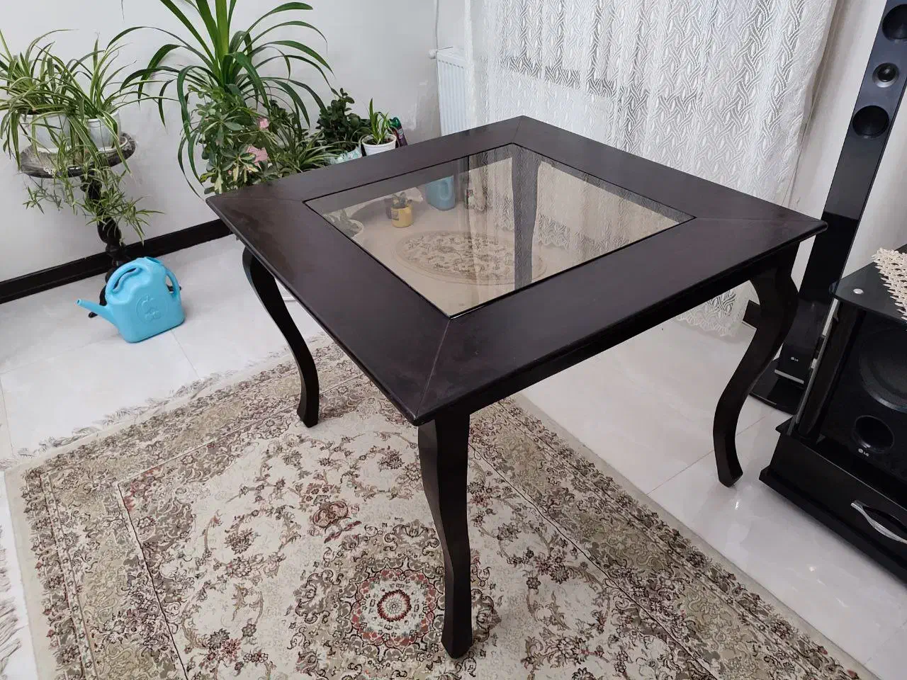 میز نهارخوری چوبی شیشه ای|میز و صندلی غذاخوری|تهران, شهرک دانشگاه|دیوار