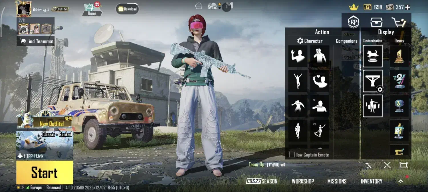 اکانت پابجی فقط حضوری|کنسول، بازی ویدئویی و آنلاین|کاشان, کشاورز|دیوار