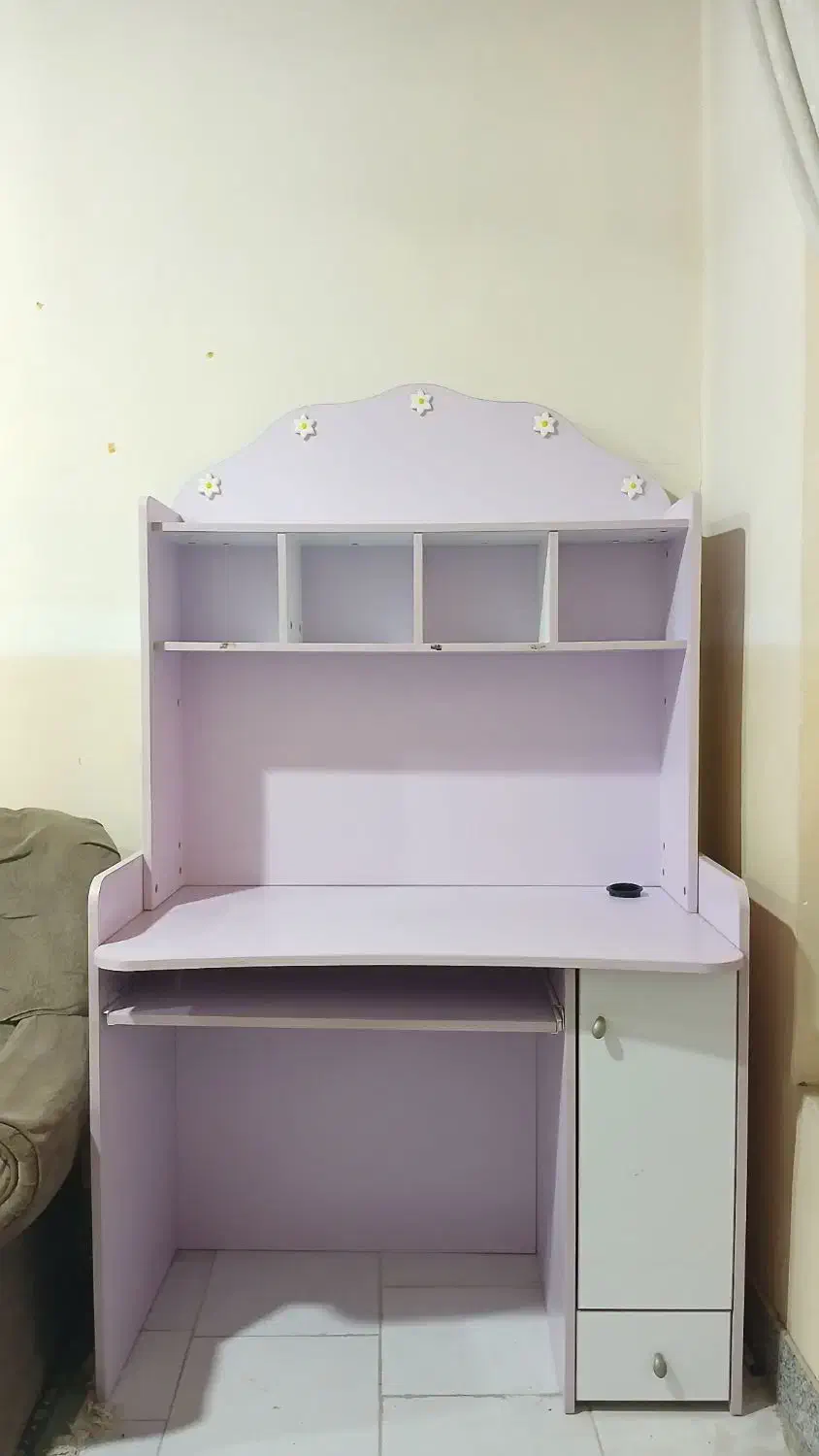 کتابخانه/میز مطالعه وکامپیوتربا صندلی/بالسا درحدنو|میز تحریر و کامپیوتر|بهشهر, |دیوار