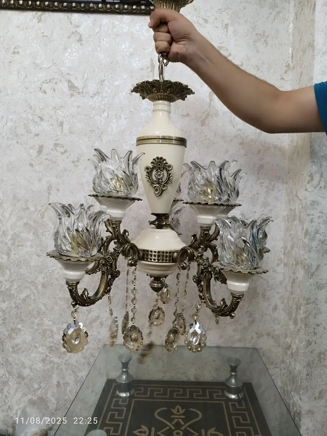 لوستر|لوستر و چراغ آویز|تبریز, |دیوار