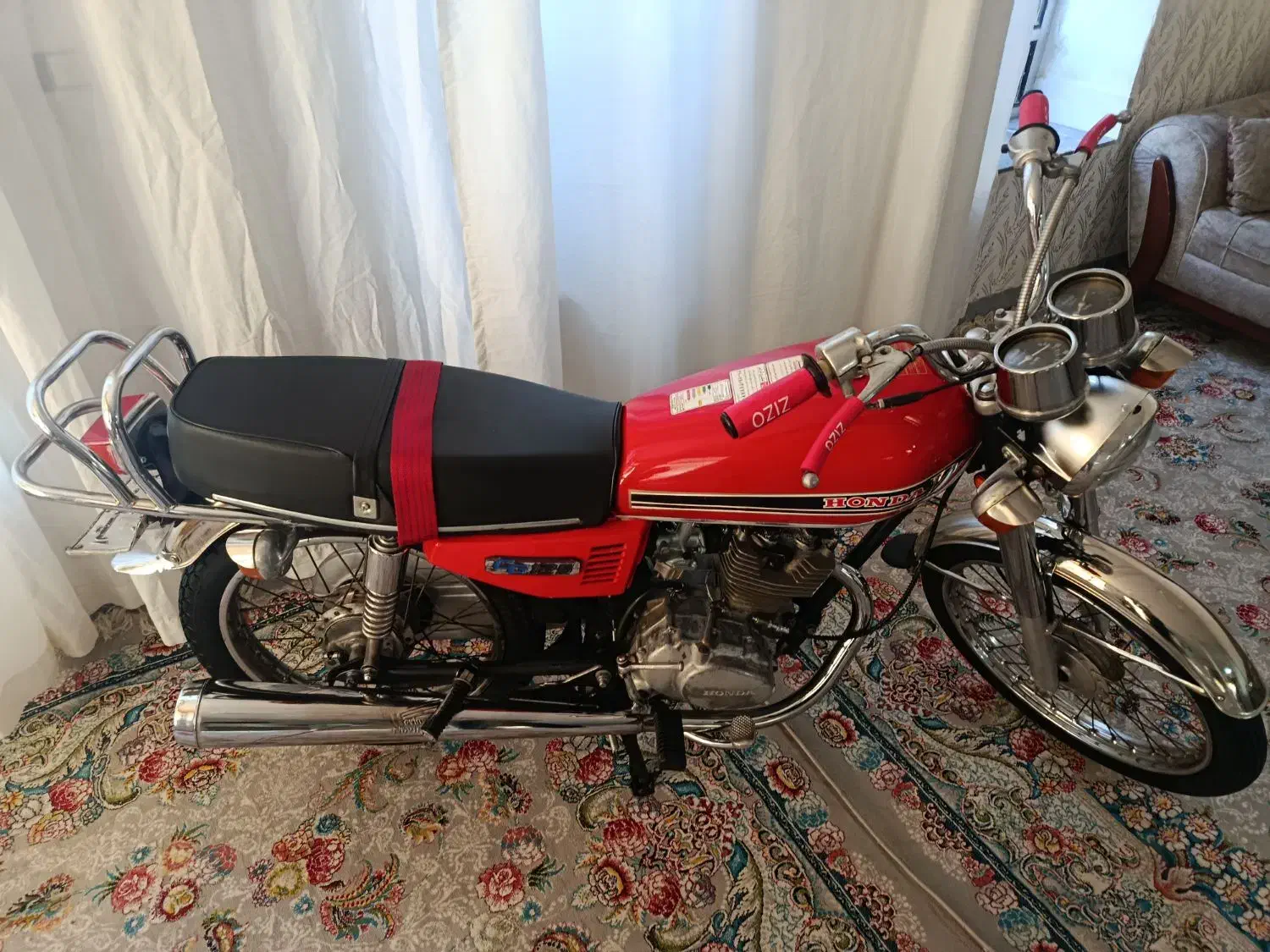 موتور125هنداصل‌ژاپن‌فابریک‌مدل‌66مزایده|موتورسیکلت|چرداول, |دیوار