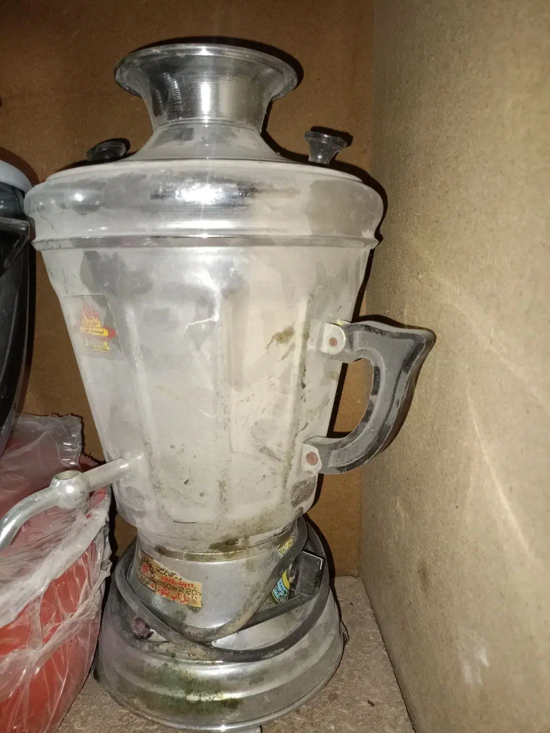 دوعدد سماور برقی و گازی قدیمی نو|سماور، چایساز، قهوهساز|اصفهان, بوزان|دیوار