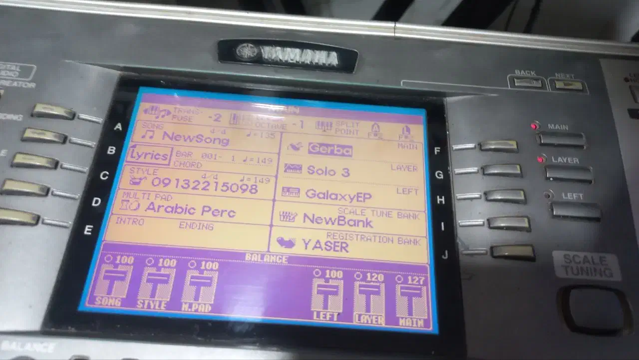 یاماهاa1000|پیانو، کیبورد، آکاردئون|الوند, |دیوار