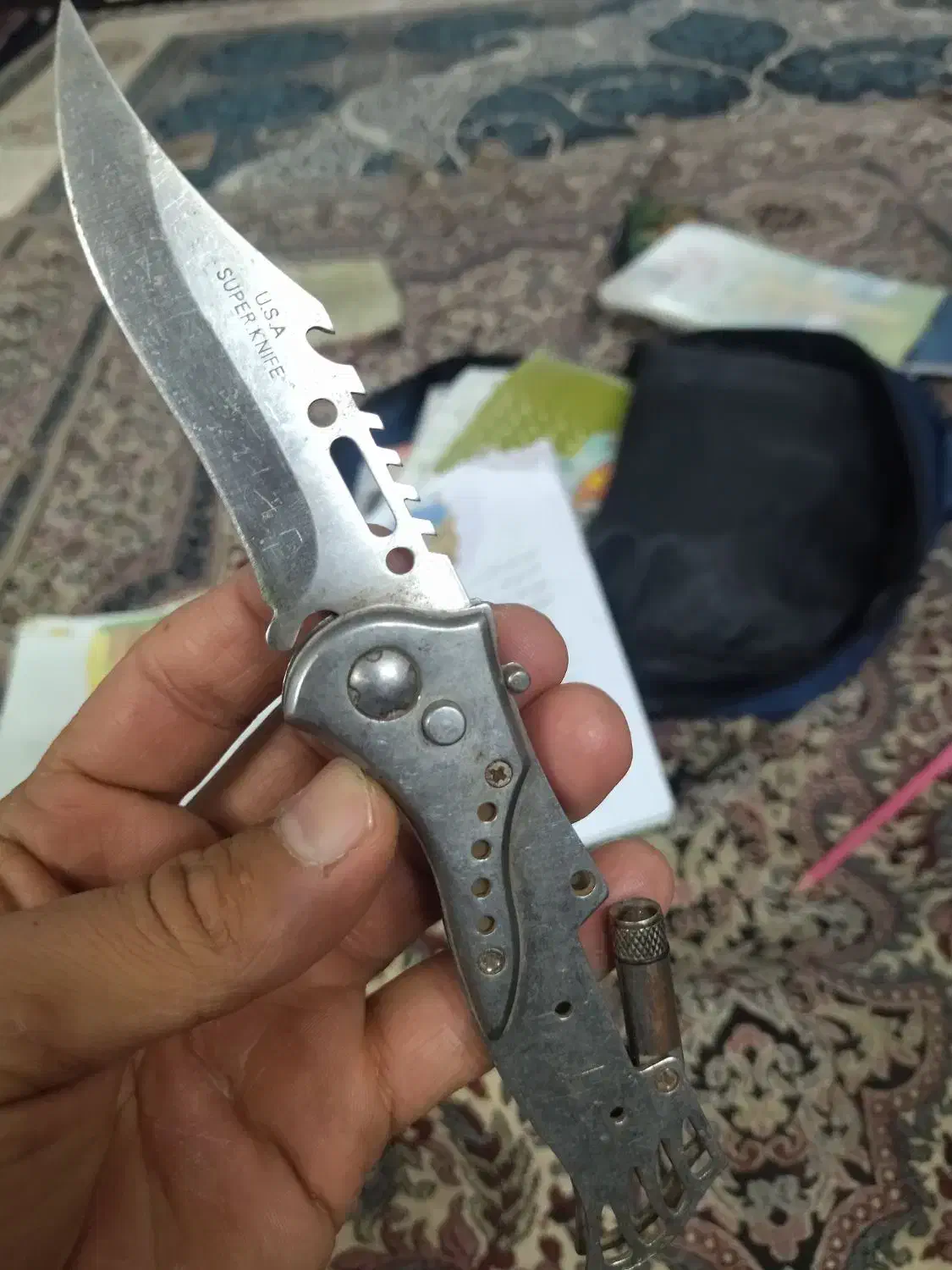 چاقو امریکایی اصل|کلکسیون اشیاء عتیقه|بیرجند, |دیوار