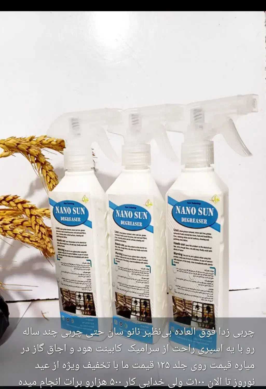 اسپری چربی زدا بسیار قوی مخصوص چربی های سخت وکهنه|مواد شوینده و دستمال کاغذی|بندر گناوه, |دیوار