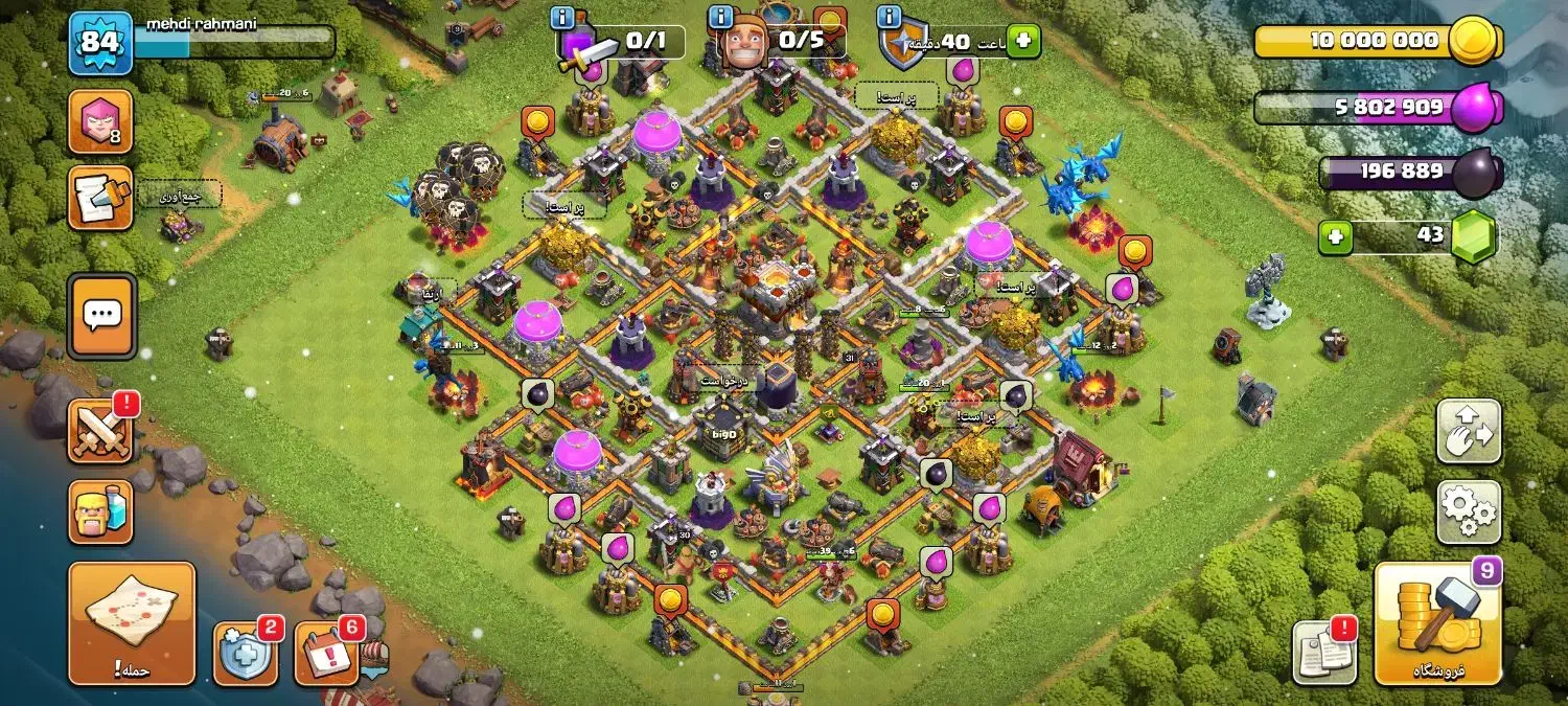 اکانت کلش تان 11 نیمه مکس|کنسول، بازی ویدئویی و آنلاین|فیروزآباد (فارس), |دیوار