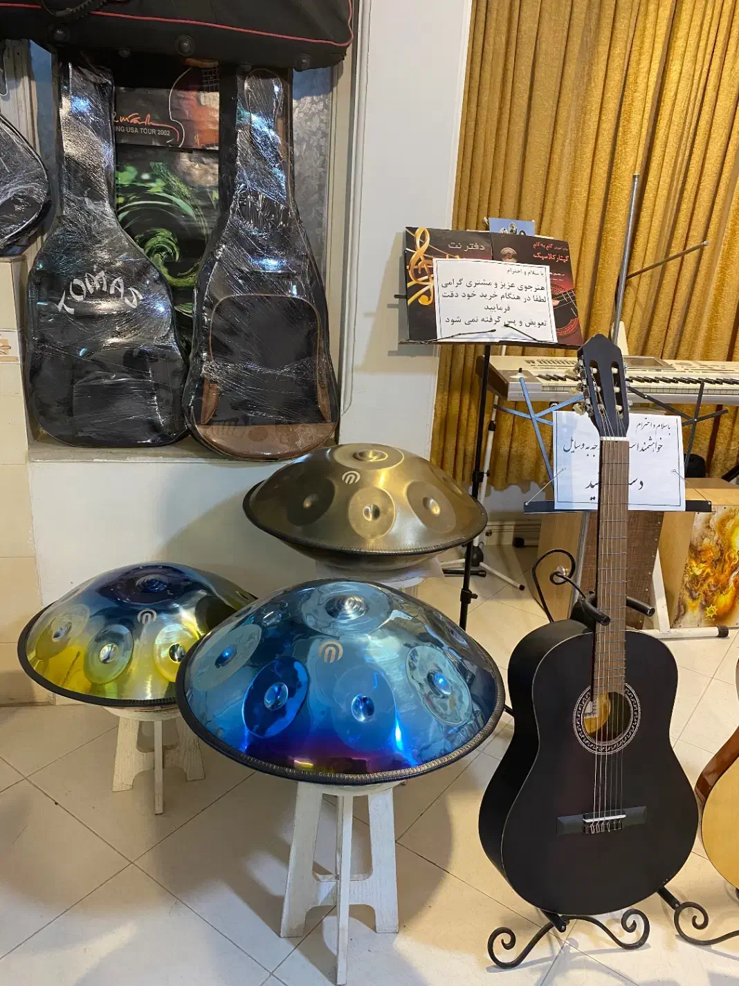 لوازم موسیقی(پاپ-سنتی)|گیتار، بیس، امپلیفایر|پرند, فاز ۱|دیوار