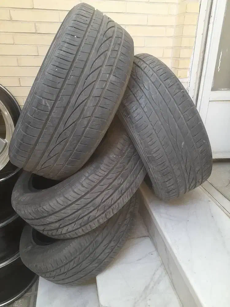 چهارعدد رینگ ولاستیک سالم|قطعات یدکی و لوازم جانبی|حمیدیا, |دیوار