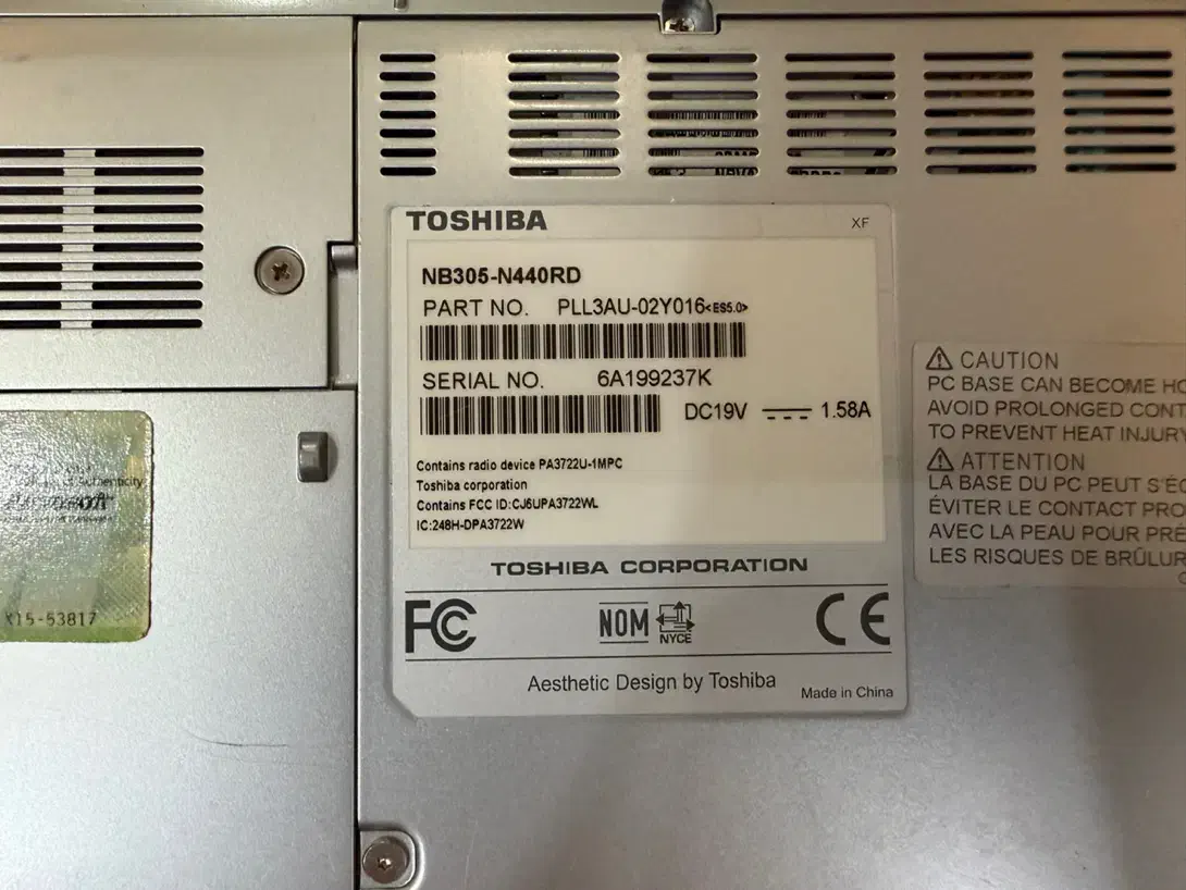 لپ تاپ TOSHIBA کاملا سالم|رایانه همراه|تهران, چیذر|دیوار