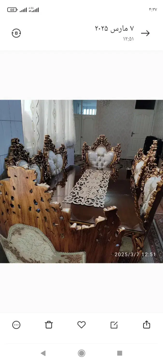 ناهارخوری۶نفره|میز و صندلی غذاخوری|بهارستان, |دیوار