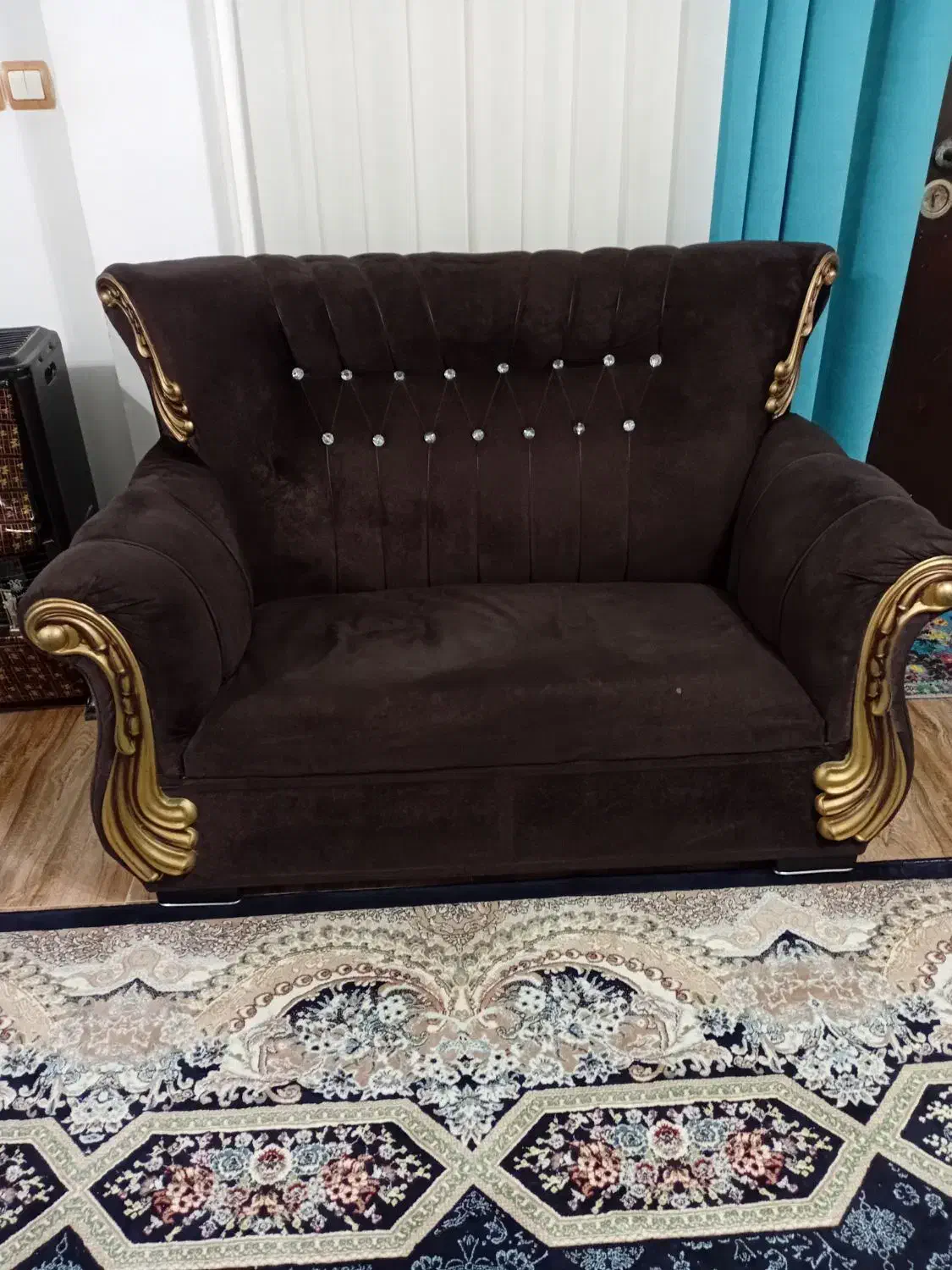 مبل هفت نفره کار کرده|مبلمان خانگی و میز عسلی|آستانه اشرفیه, |دیوار