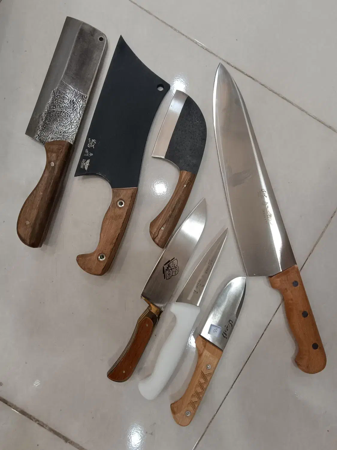 ساتور قصابی فولاد آلمانی حیدری|ظروف پخت‌وپز|بم, |دیوار