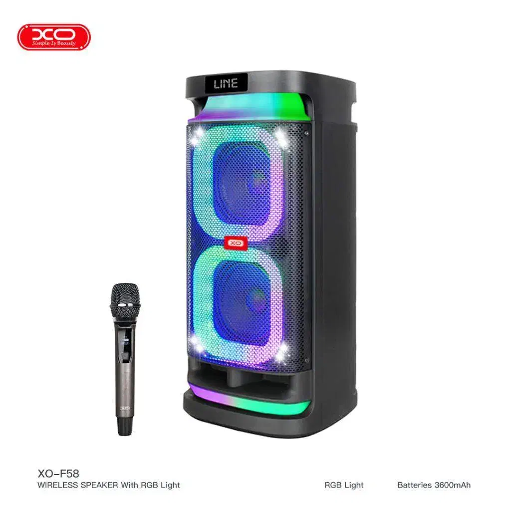 اسپیکر پارتی باکس XO مدل F58  با ضمانت 1 ساله|سیستم صوتی خانگی|همدان, |دیوار