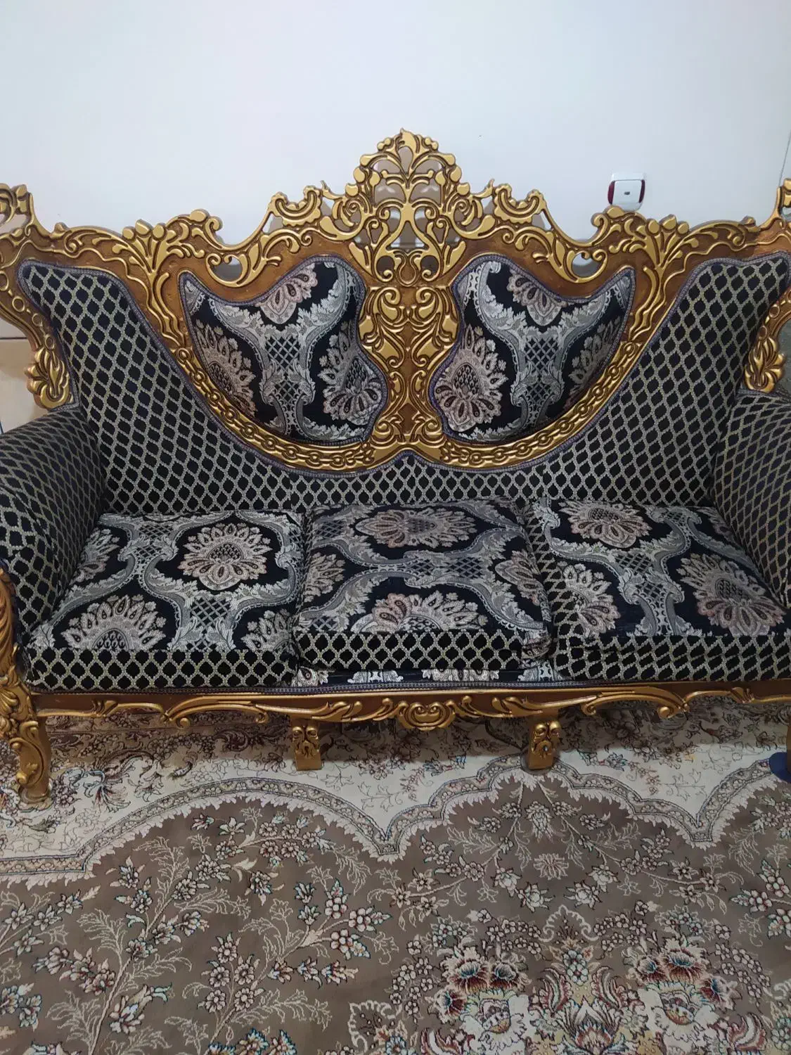 مبل 9 نفره کلاسیک و استیل|مبلمان خانگی و میز عسلی|فولادشهر, B1|دیوار