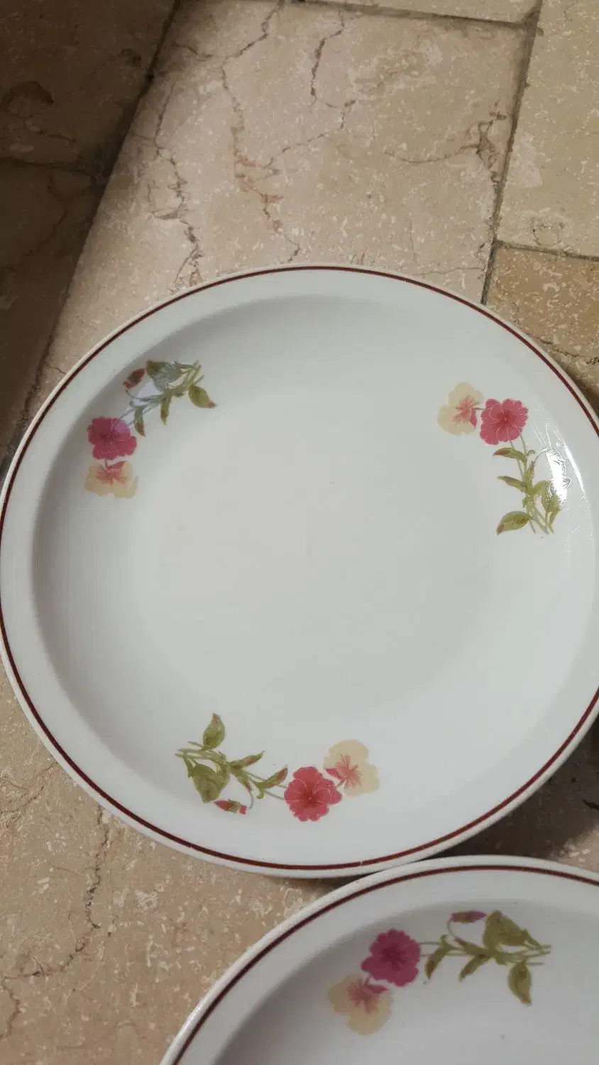 سه عدد بشقاب چینی قدیمی و ۵عدد فنجان ارکوپال وغیره|ظروف سرو و پذیرایی|تهران, زنجان جنوبی|دیوار