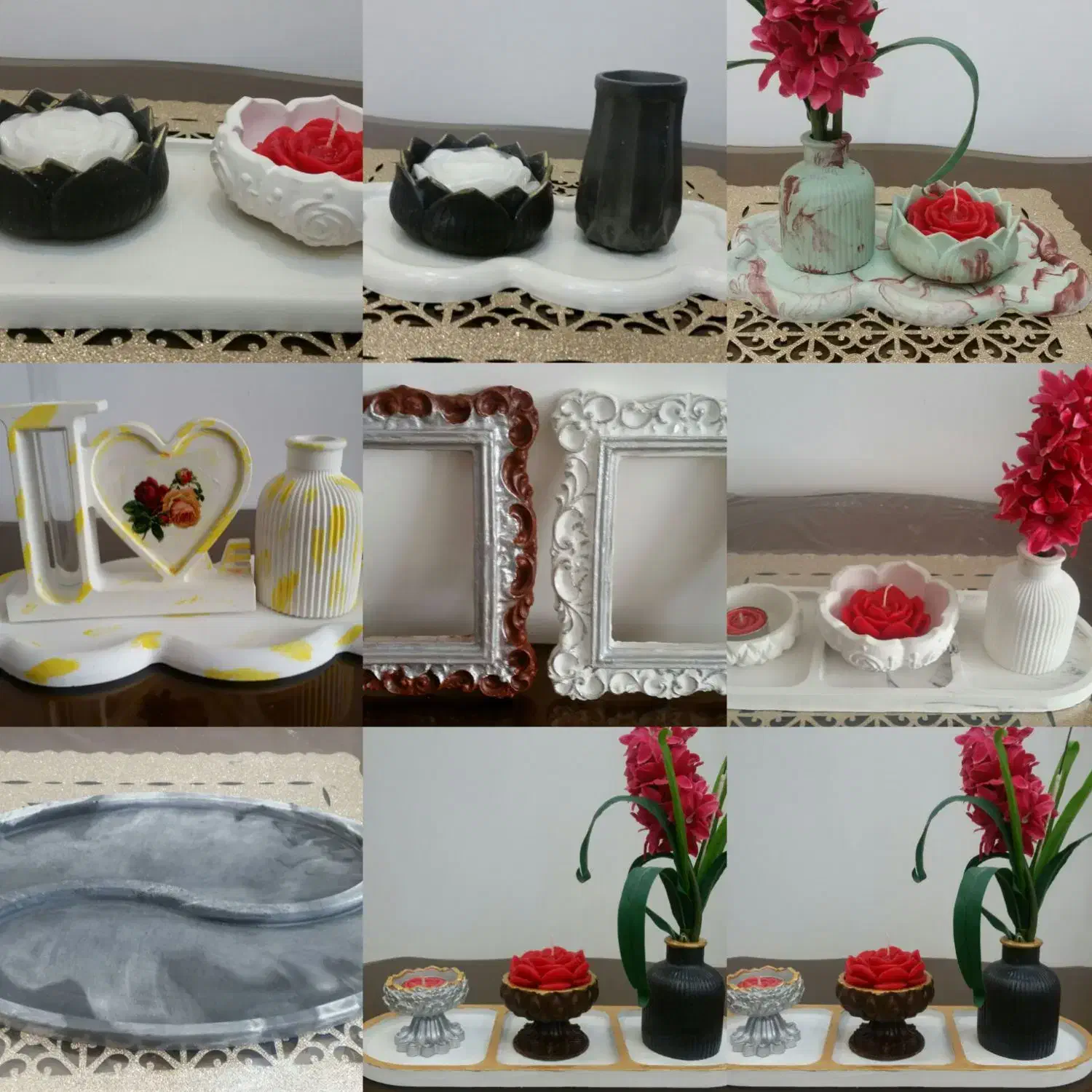 فروش دست سازه های سنگی و رزینی و شمع|صنایع دستی و سایر لوازم تزئینی|مشگین شهر, |دیوار