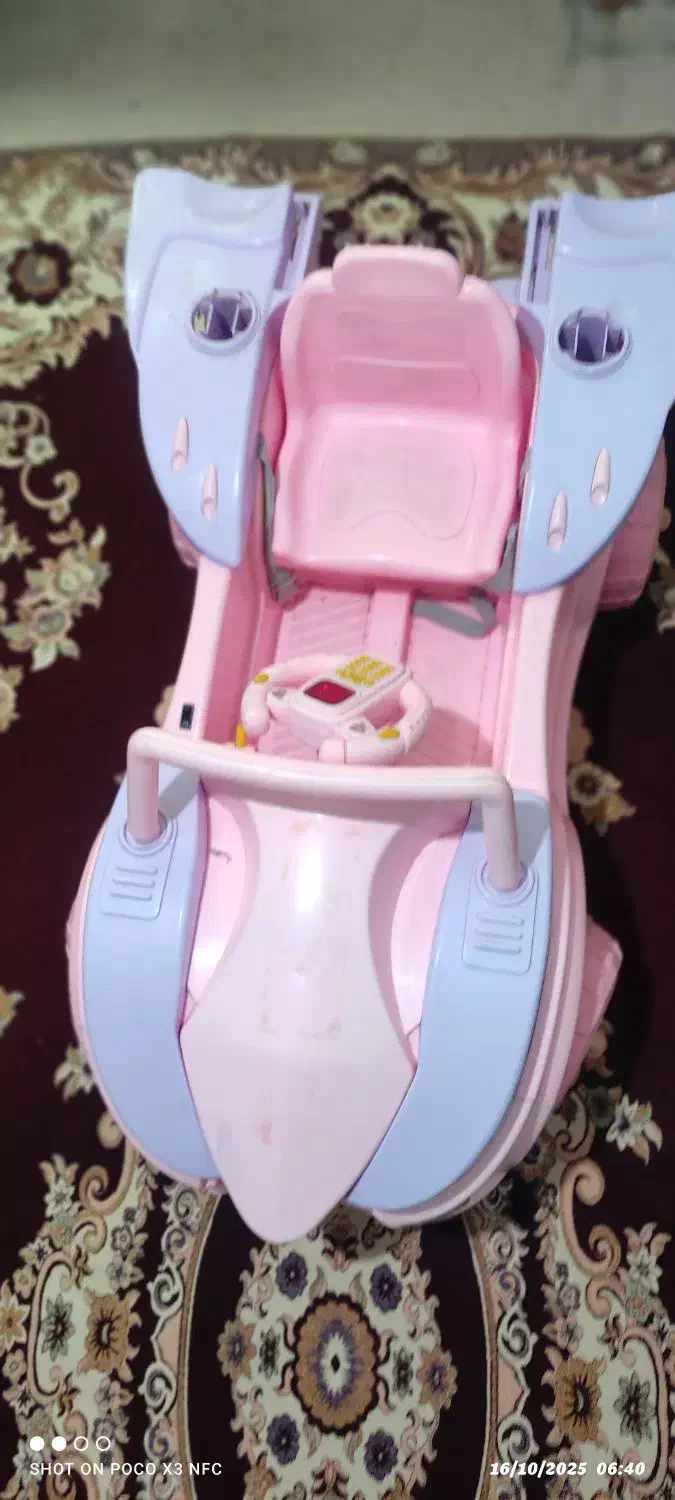 ماشین شارژی دخترونه بدون باتری|اسباببازی|خورموج, |دیوار