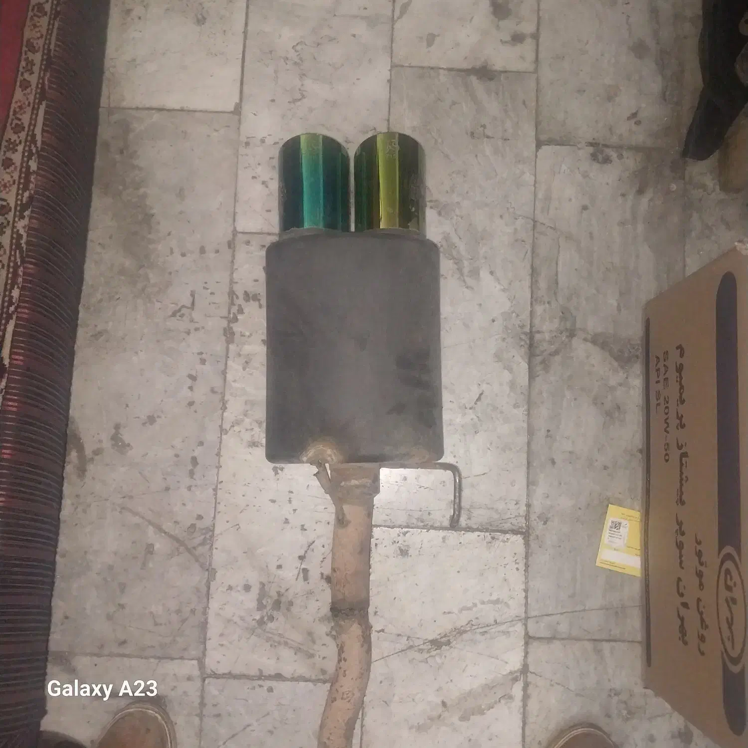 منبع اگزوز 715 دو لول سایلنسر دار|قطعات یدکی و لوازم جانبی|تهران, خاک سفید|دیوار