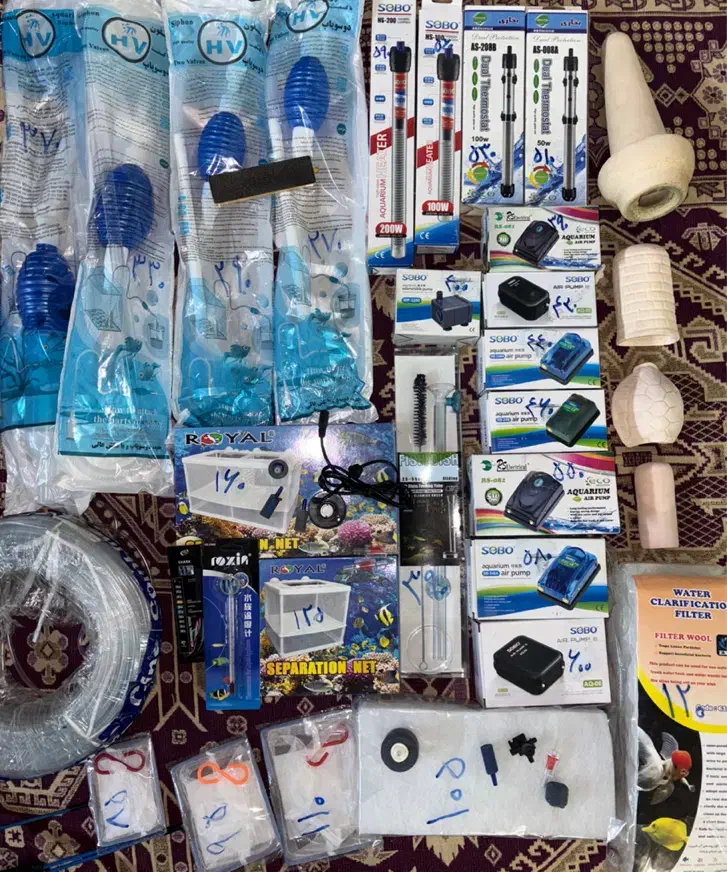 انواع ماهی گیاهخوار و لوازم پلمپ|ماهی|اهواز, پردیس|دیوار