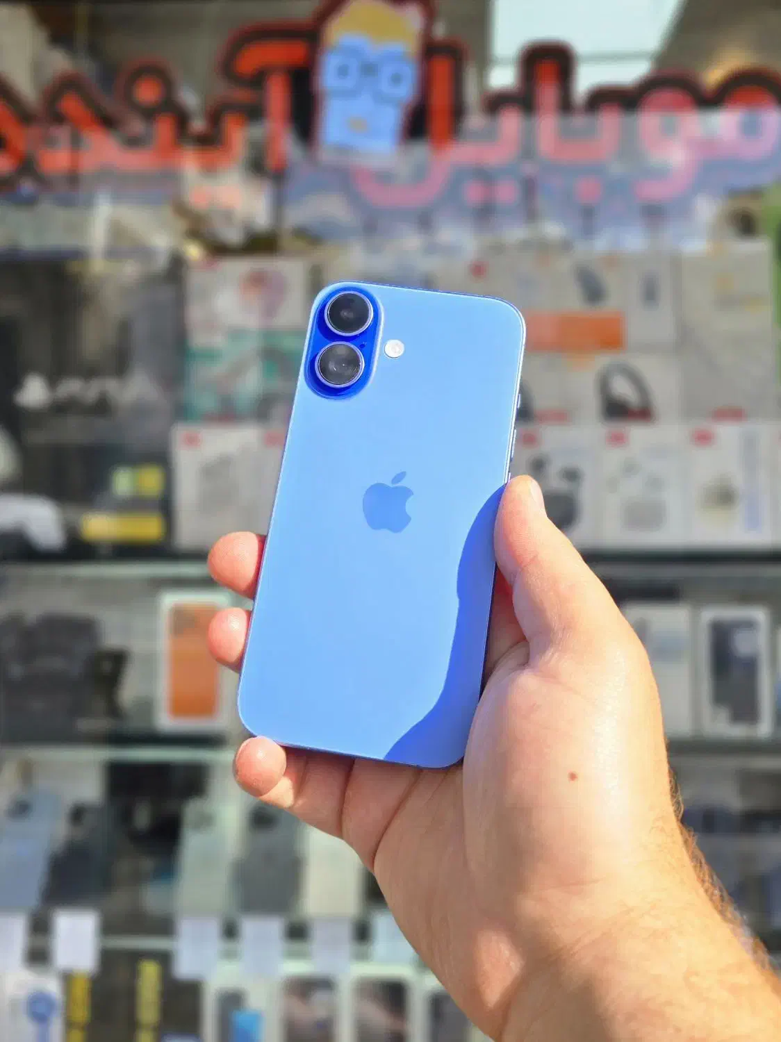 گوشی اپل Iphone 16 با حافظه ۱۲۸ باتری ۹۵ آبی|موبایل|زنجان, |دیوار