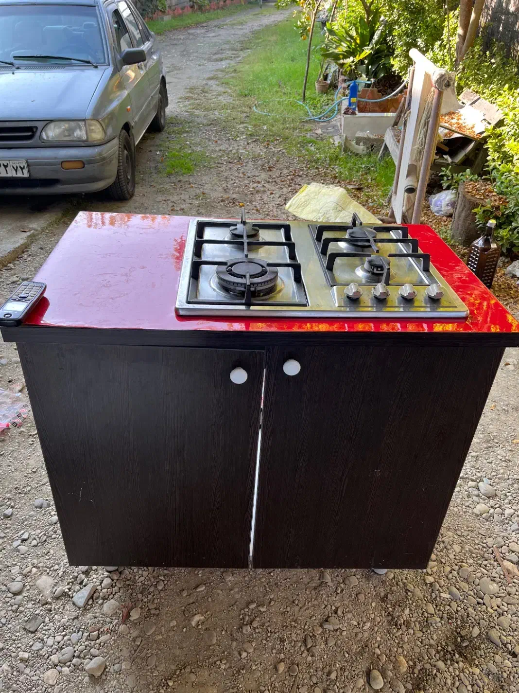 گاز رومیزی به همراه کمد|اجاق گاز و لوازم برقی پختوپز|کتالم و سادات شهر, |دیوار