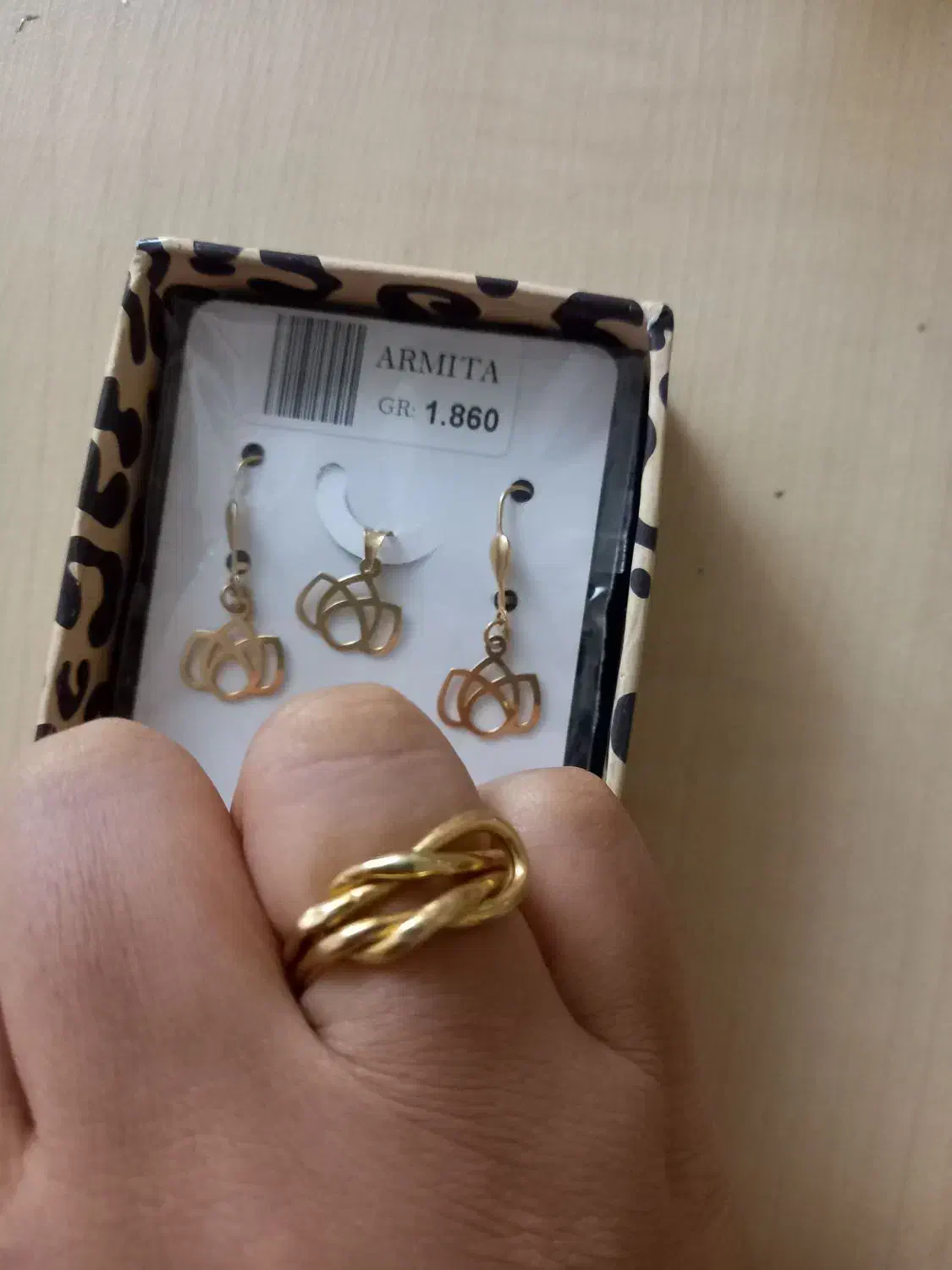 انگشتر و نیم ست طلا نو|جواهرات|نوشهر, |دیوار