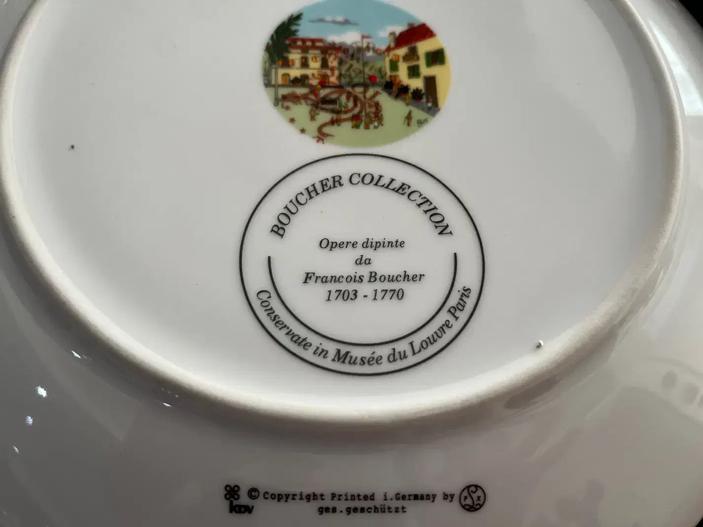 بشقاب دیوارکوب فرانسوی|تابلو، نقاشی، عکس|رودهن, |دیوار