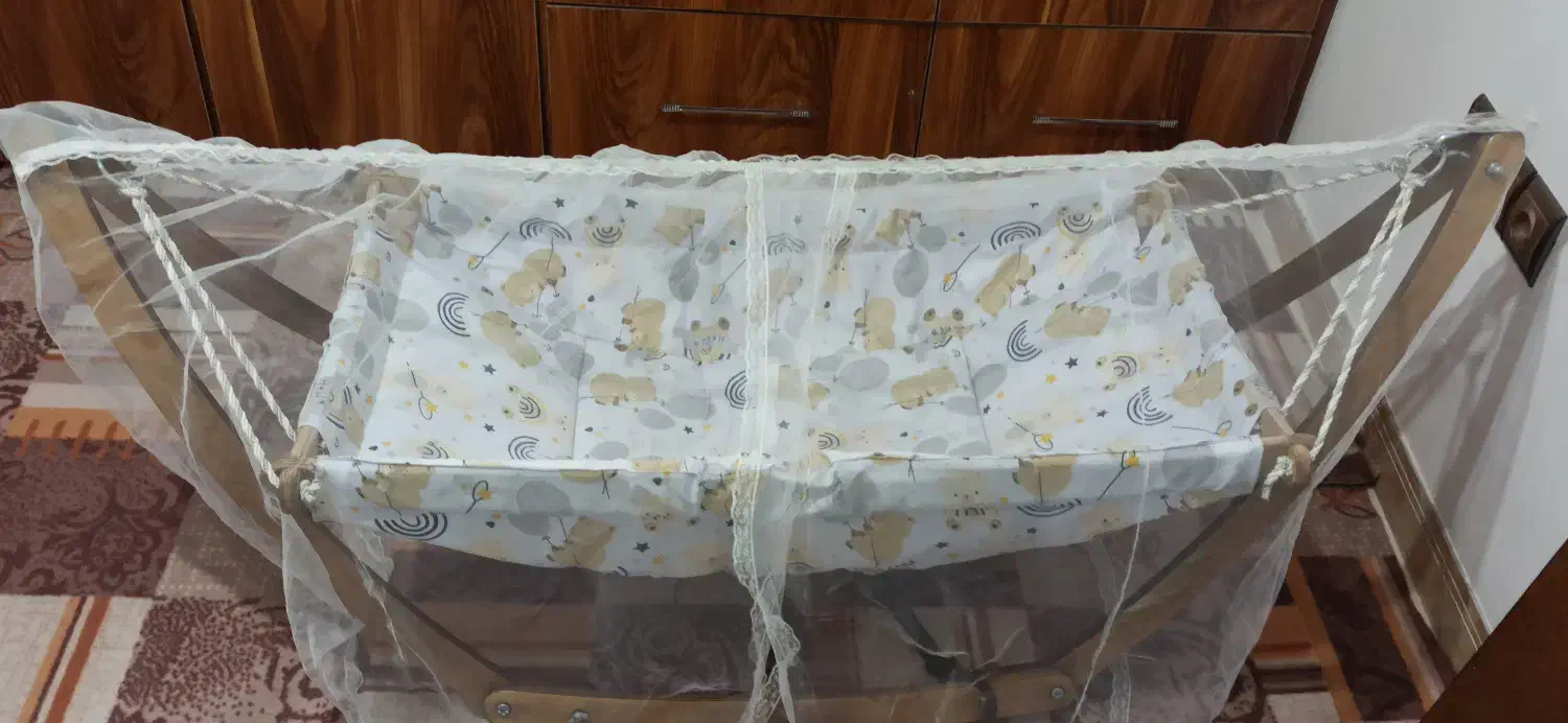 ننو گهواره سنتی چوبی|اسباب و اثاث بچه|املش, |دیوار