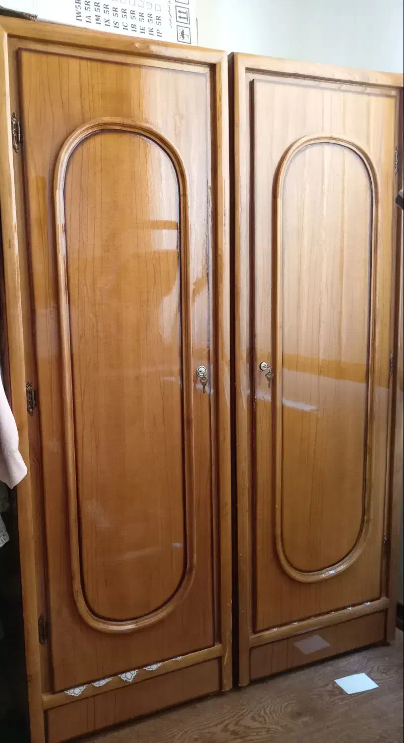 دوعدد کمد چوبی  در حد نو|جاکفشی، کمد، دراور|اصفهان, مفتح|دیوار