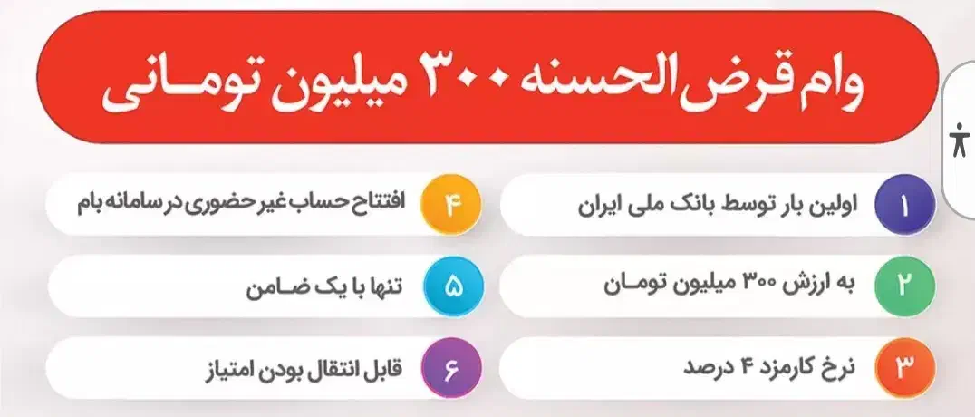 امتیاز وام مهربانی ملی ،بانک رسالت ،مهر ایران|خدمات مالی، حسابداری، بیمه|شیراز, شهرک والفجر|دیوار